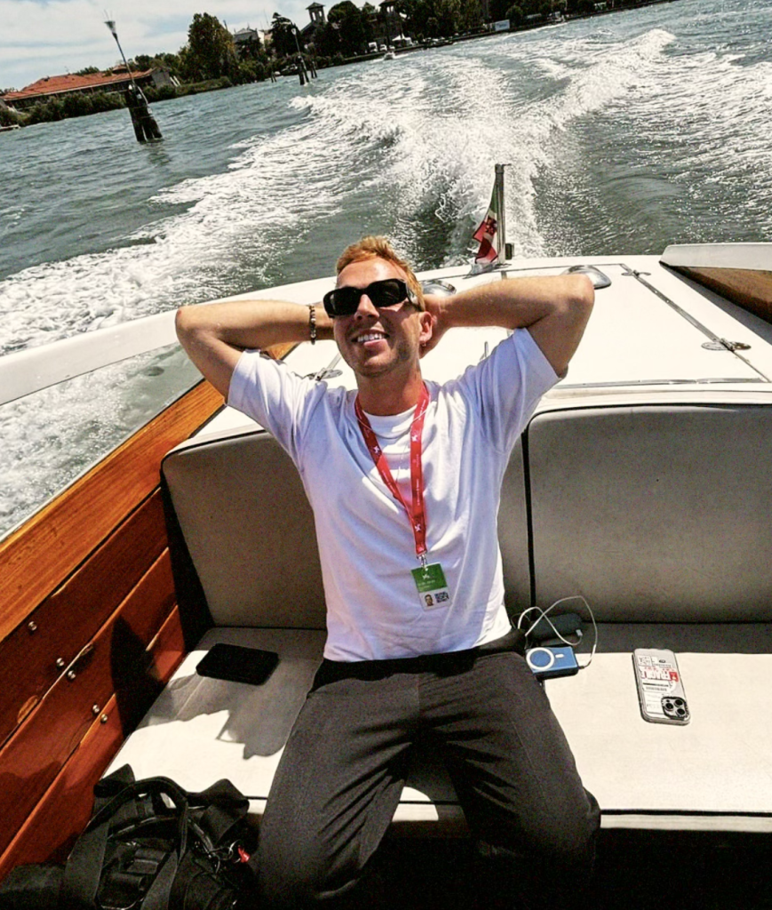 Luca Chiari al festival del cinema di venezia