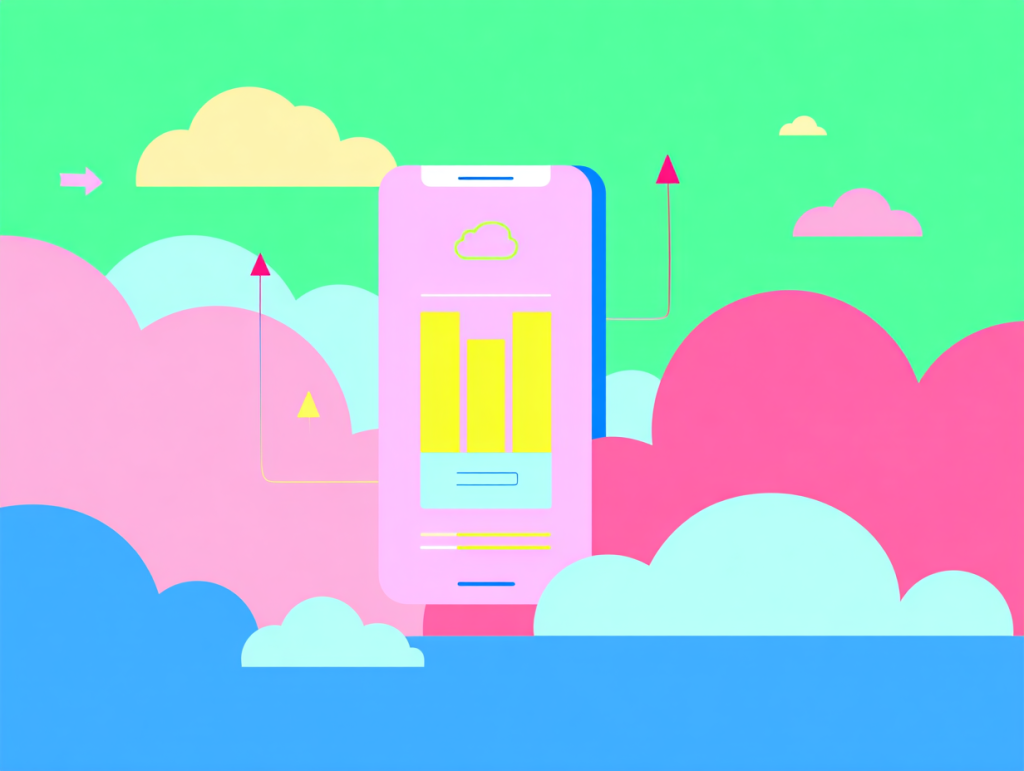 un telefono che carica video